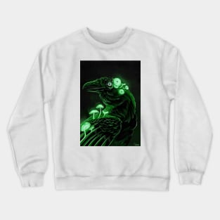 Glowing Raven Crewneck Sweatshirt